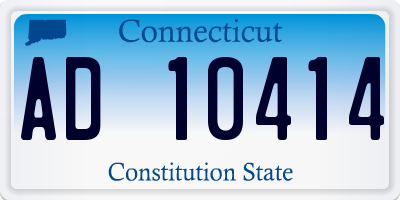 CT license plate AD10414
