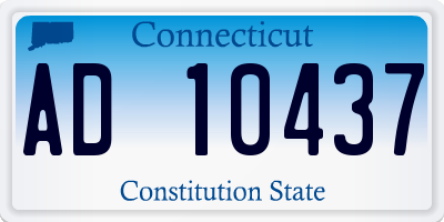 CT license plate AD10437
