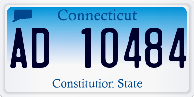 CT license plate AD10484