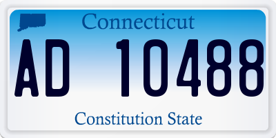 CT license plate AD10488