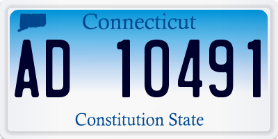 CT license plate AD10491