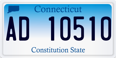 CT license plate AD10510