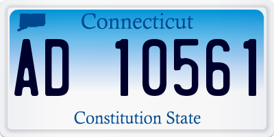 CT license plate AD10561