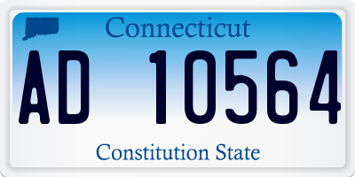 CT license plate AD10564