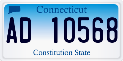 CT license plate AD10568