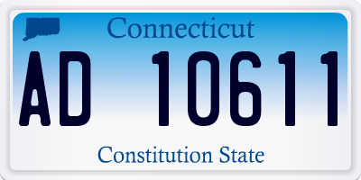 CT license plate AD10611