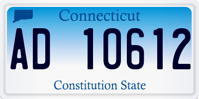CT license plate AD10612