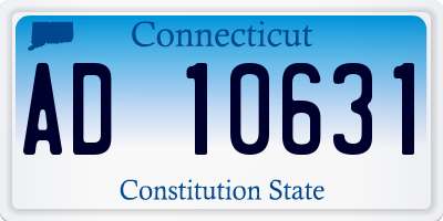 CT license plate AD10631