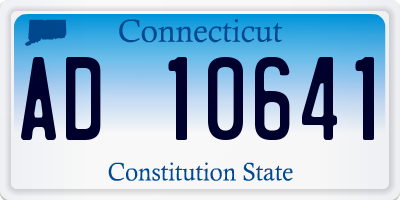 CT license plate AD10641