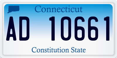 CT license plate AD10661