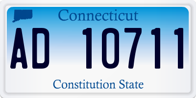 CT license plate AD10711