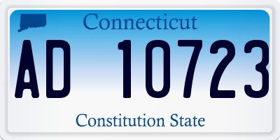 CT license plate AD10723