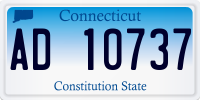 CT license plate AD10737