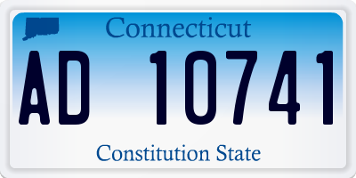 CT license plate AD10741