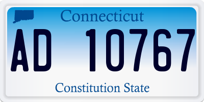 CT license plate AD10767