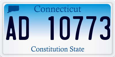 CT license plate AD10773