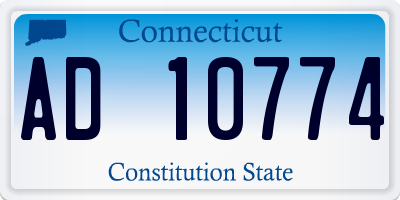 CT license plate AD10774