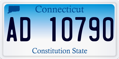 CT license plate AD10790