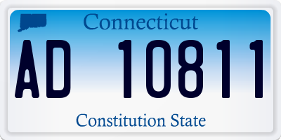 CT license plate AD10811