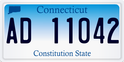 CT license plate AD11042