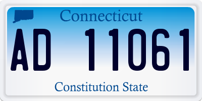 CT license plate AD11061