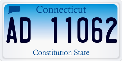 CT license plate AD11062