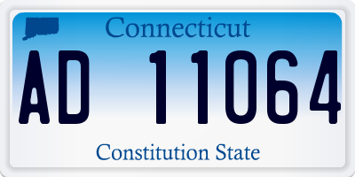 CT license plate AD11064