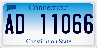CT license plate AD11066