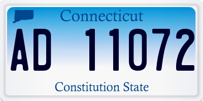 CT license plate AD11072