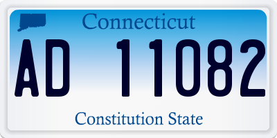 CT license plate AD11082