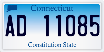 CT license plate AD11085