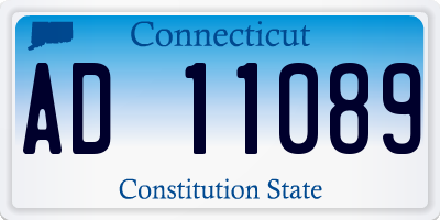 CT license plate AD11089