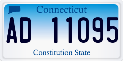 CT license plate AD11095