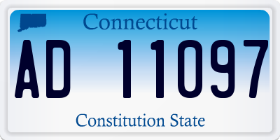 CT license plate AD11097