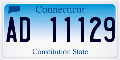 CT license plate AD11129