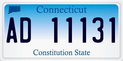 CT license plate AD11131