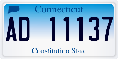 CT license plate AD11137