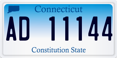 CT license plate AD11144