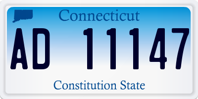 CT license plate AD11147