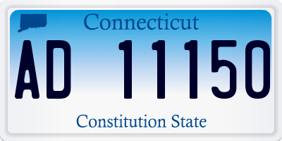 CT license plate AD11150