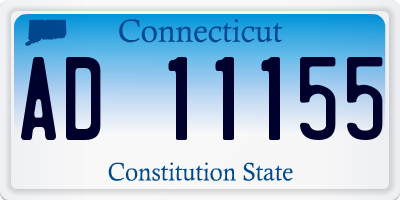 CT license plate AD11155
