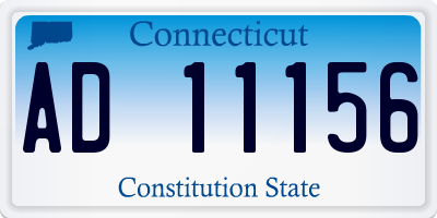 CT license plate AD11156