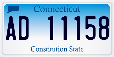 CT license plate AD11158