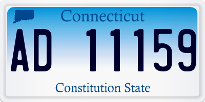 CT license plate AD11159