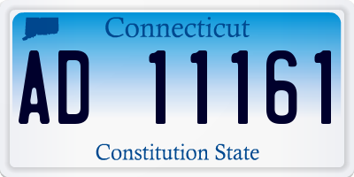 CT license plate AD11161