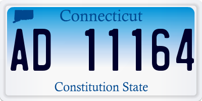 CT license plate AD11164