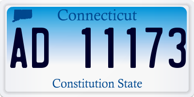 CT license plate AD11173