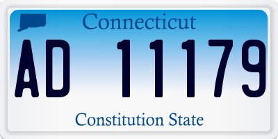 CT license plate AD11179