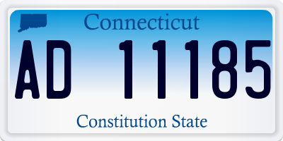 CT license plate AD11185