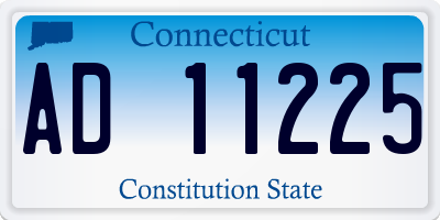 CT license plate AD11225